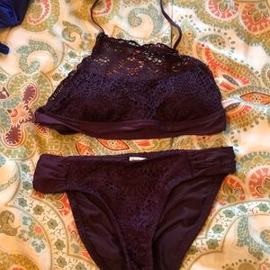 Plum bikini set